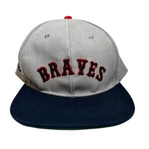 Atlanta Braves Napa Hat 2024 Giveaway SnapBack Cap Gray One Size Adjustable